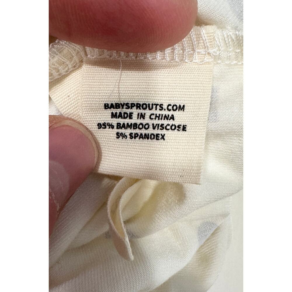 NWT Baby Sprouts Newborn Bamboo Sleep Sack Knotted Sleeper Size 0-3 Months - Picture 3 of 5